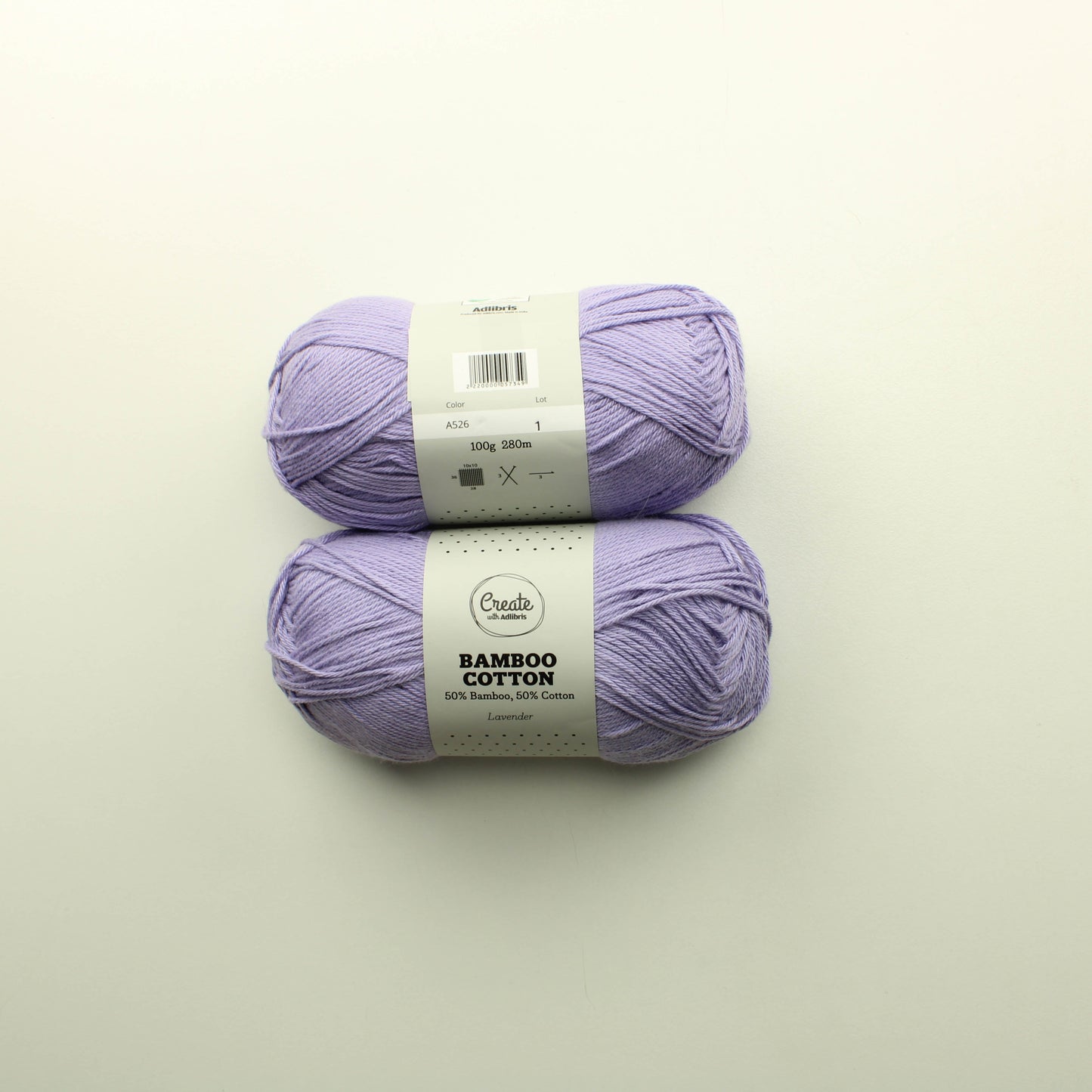 Create with Adlibris Bamboo Cotton - A526 Lankapussi 13 (200g)