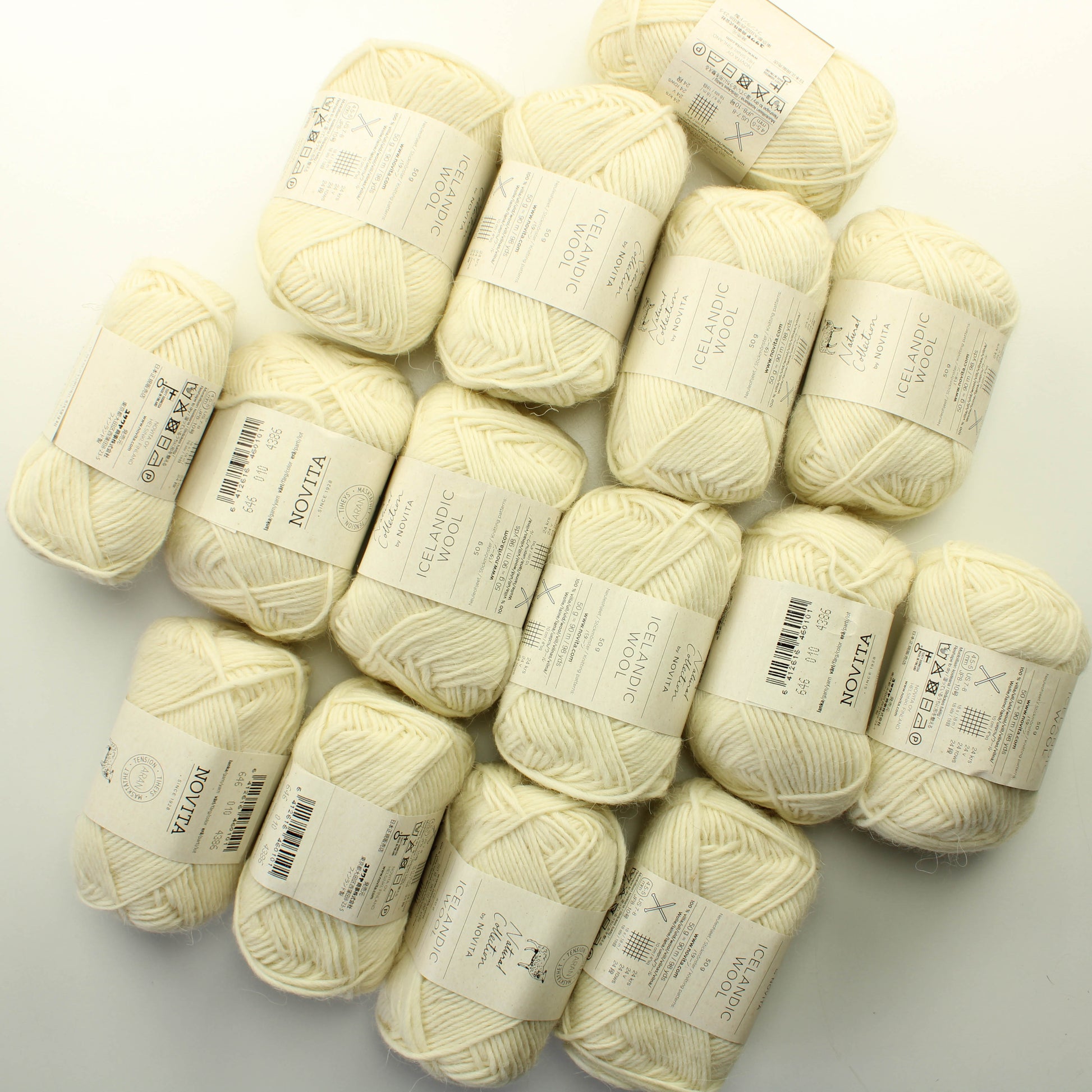 Novita Icelandic Wool - 010 Lankapussi 515 (850g)