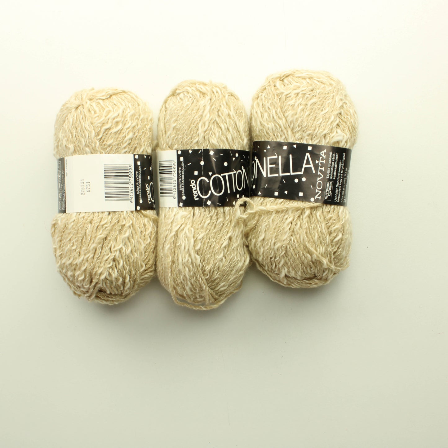 Novita Cottonella - Vaaleanruskea Lankapussi 569 (150g)