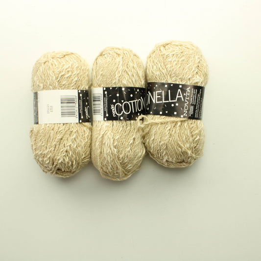 Novita Cottonella - Vaaleanruskea Lankapussi 569 (150g)
