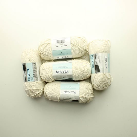 Novita Eco Cotton - 010 Lankapussi 76 (100g)