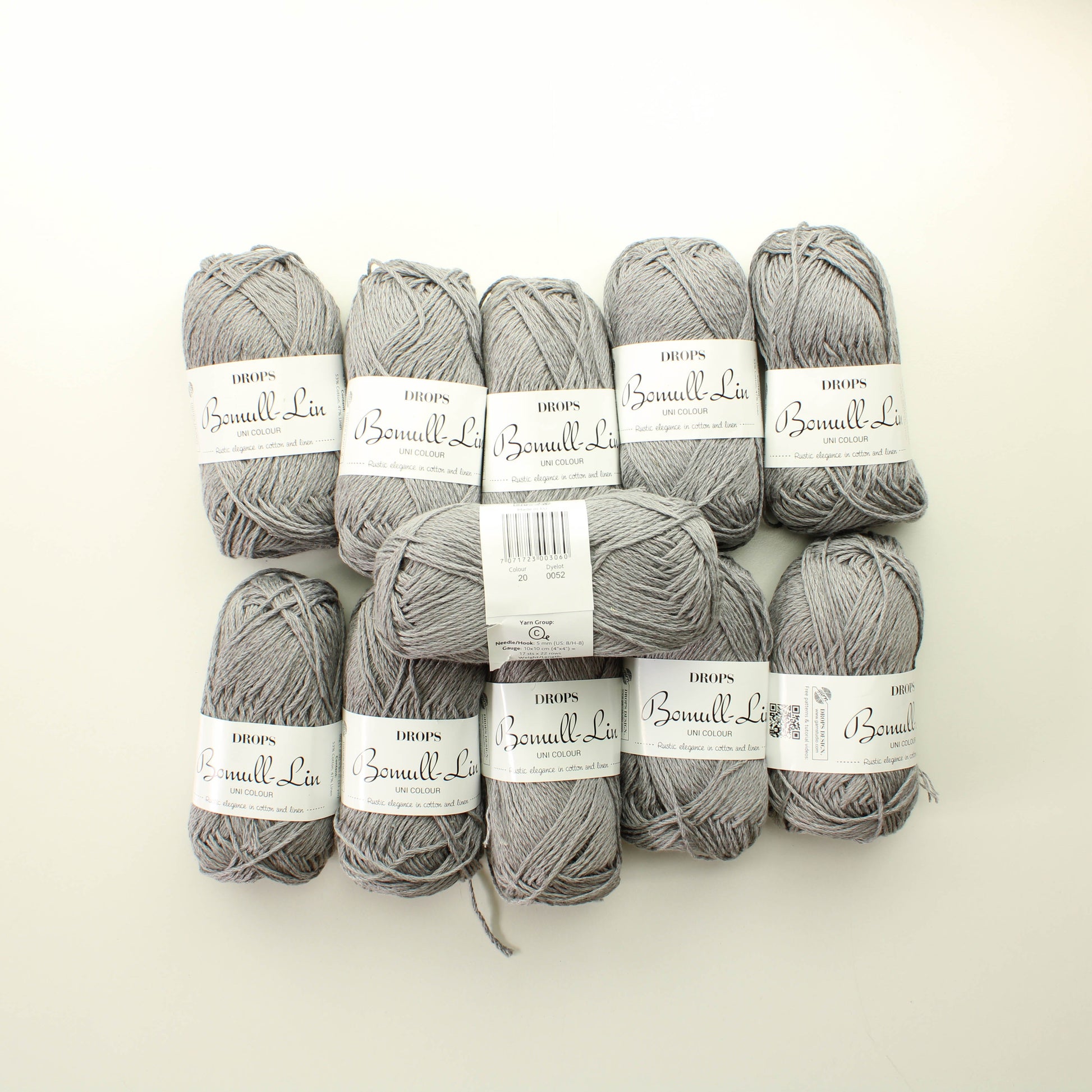 Drops Bomull-Lin - 20 Lankapussi (550g)