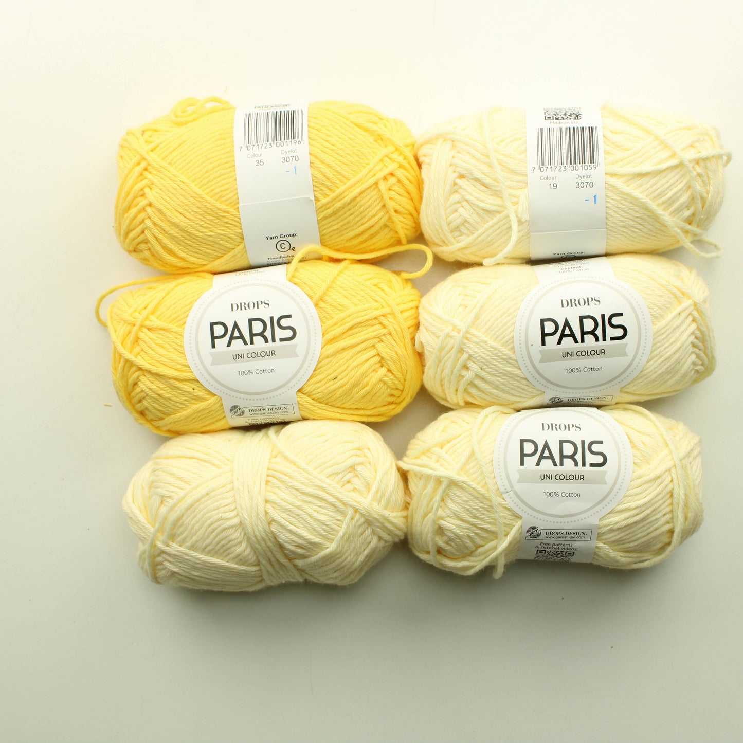 Drops Paris Uni color - 19 ja 35 Lankapussi 360 (290g)