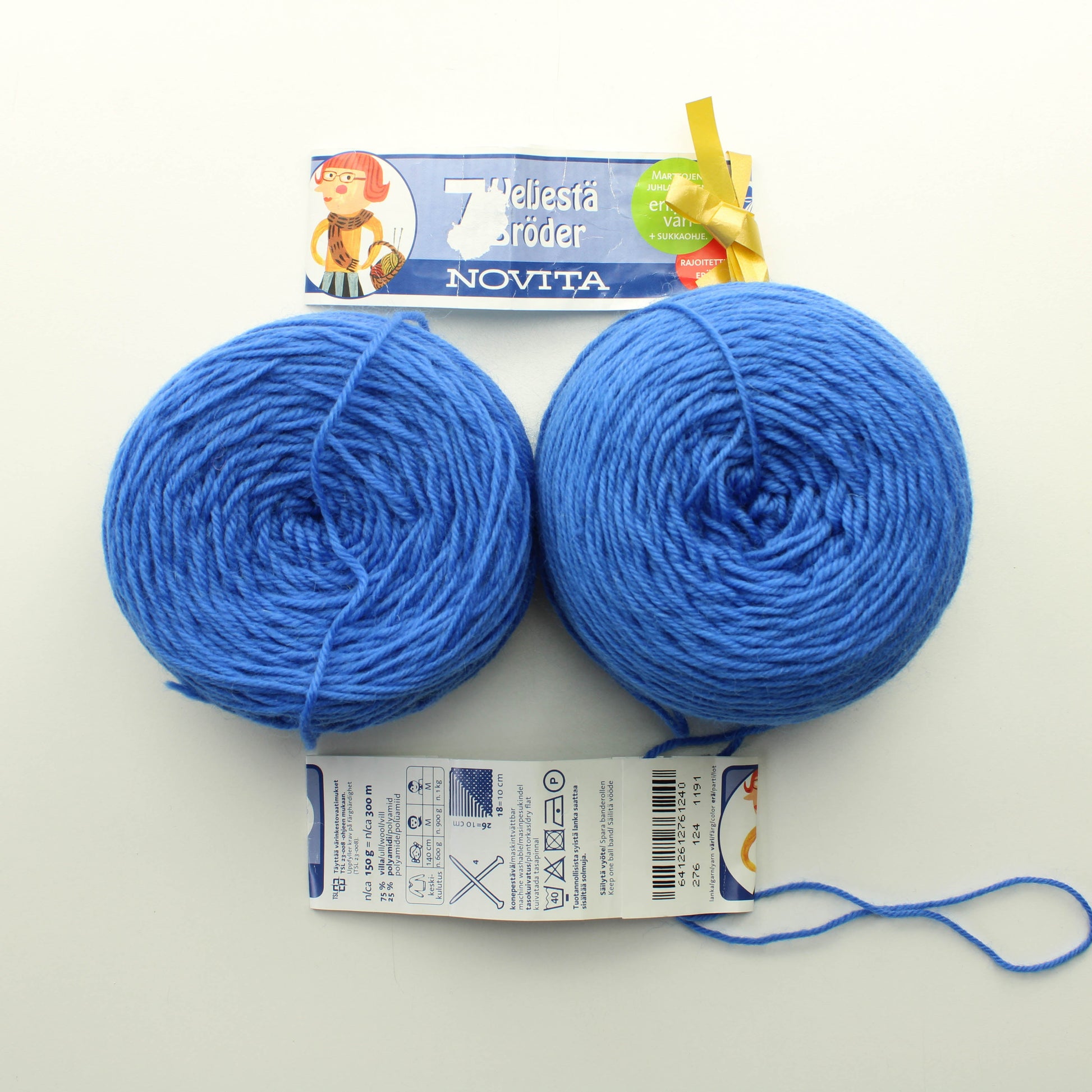 Novita 7 Veljestä 150g - 124 Lankapussi (300g)