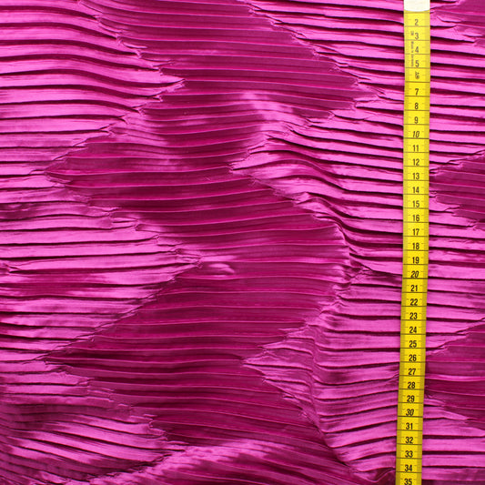 Givenchy chevron plissé Fuksia Satiini (deadstock) - Pala
