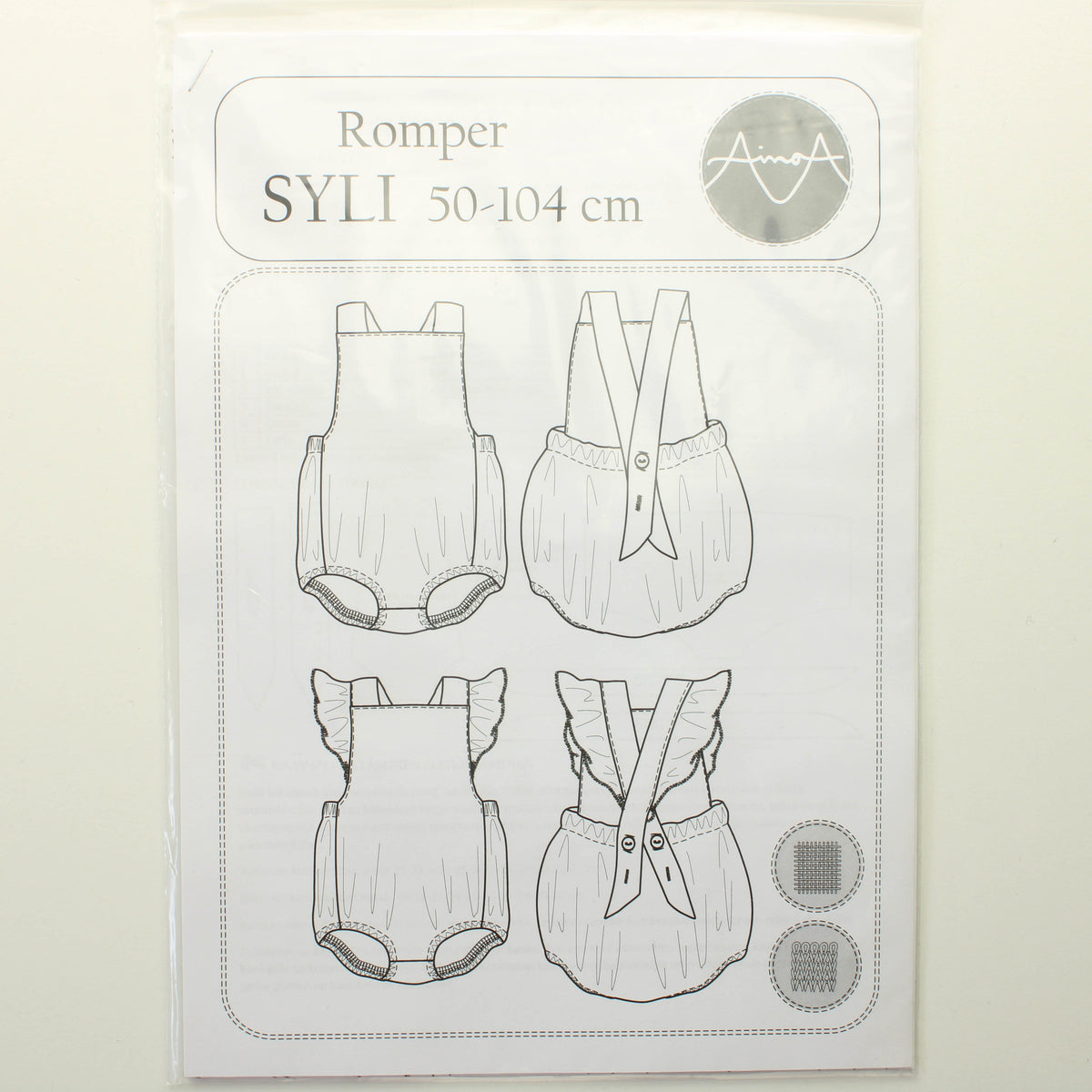Ainoa Syli Romper kaava 50-104 cm