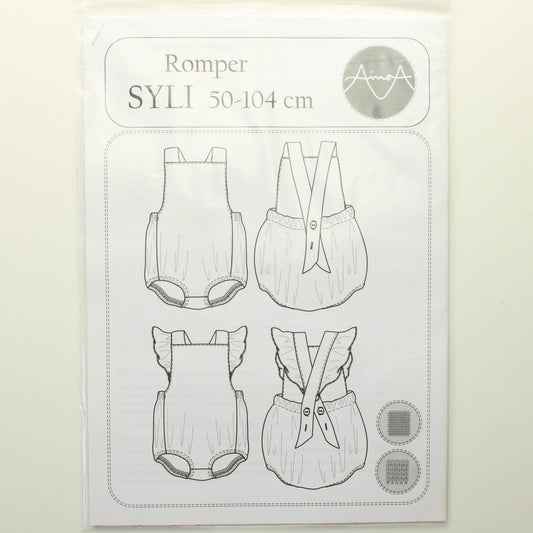 Ainoa Syli Romper kaava 50-104 cm