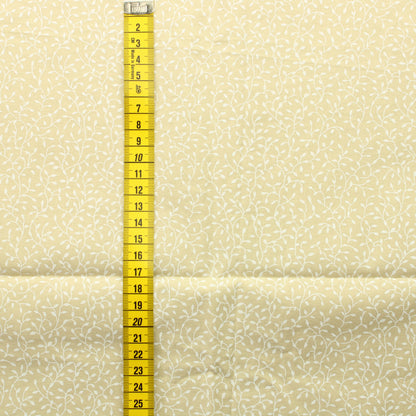 Beige Köynnöskuvioinen Puuvilla - Pala