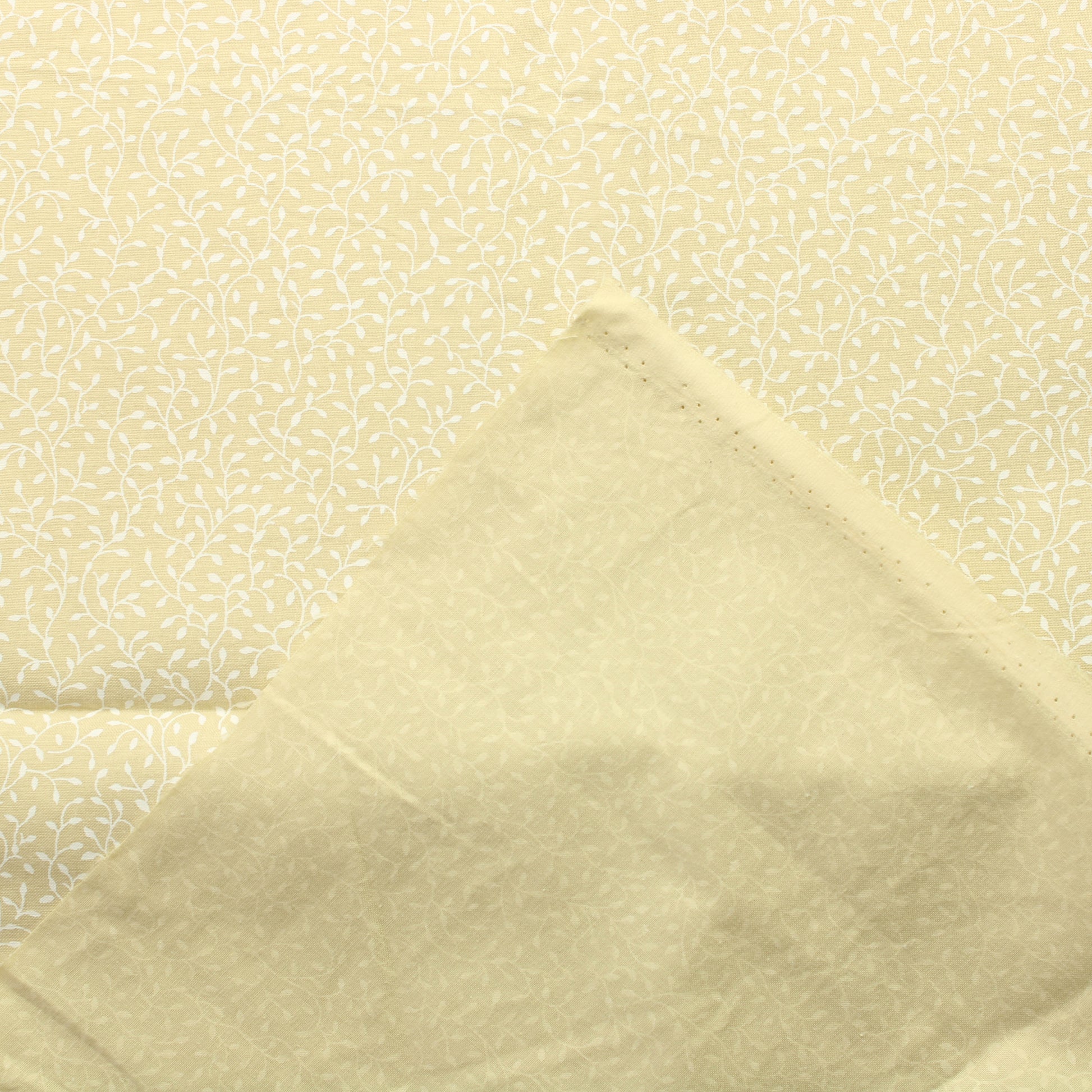 Beige Köynnöskuvioinen Puuvilla - Pala