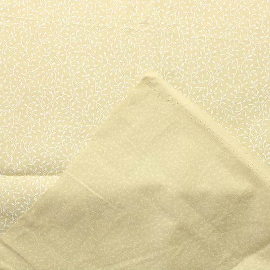 Beige Köynnöskuvioinen Puuvilla - Pala