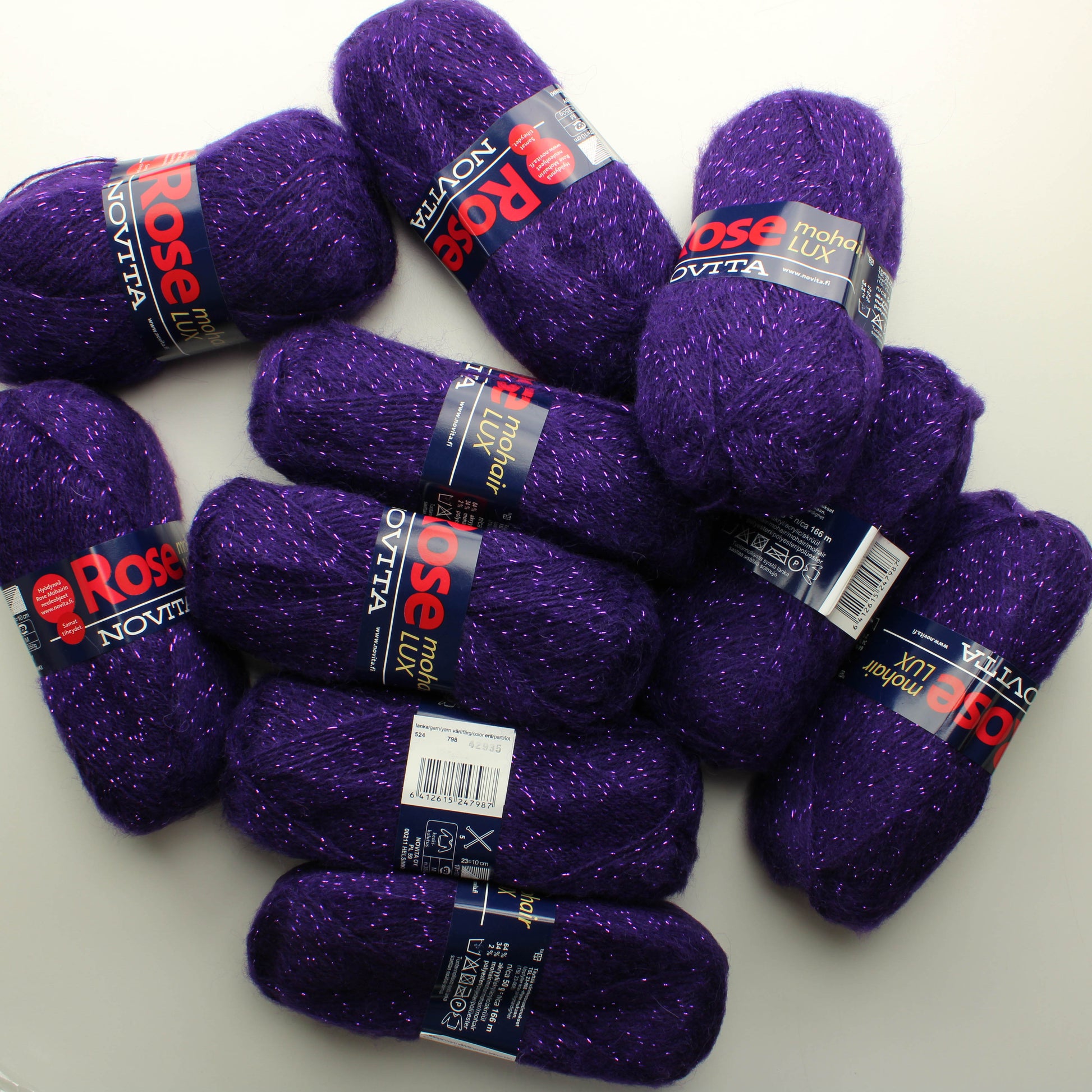 Novita Rose Mohair Lux - 798 Lankapussi (500g)
