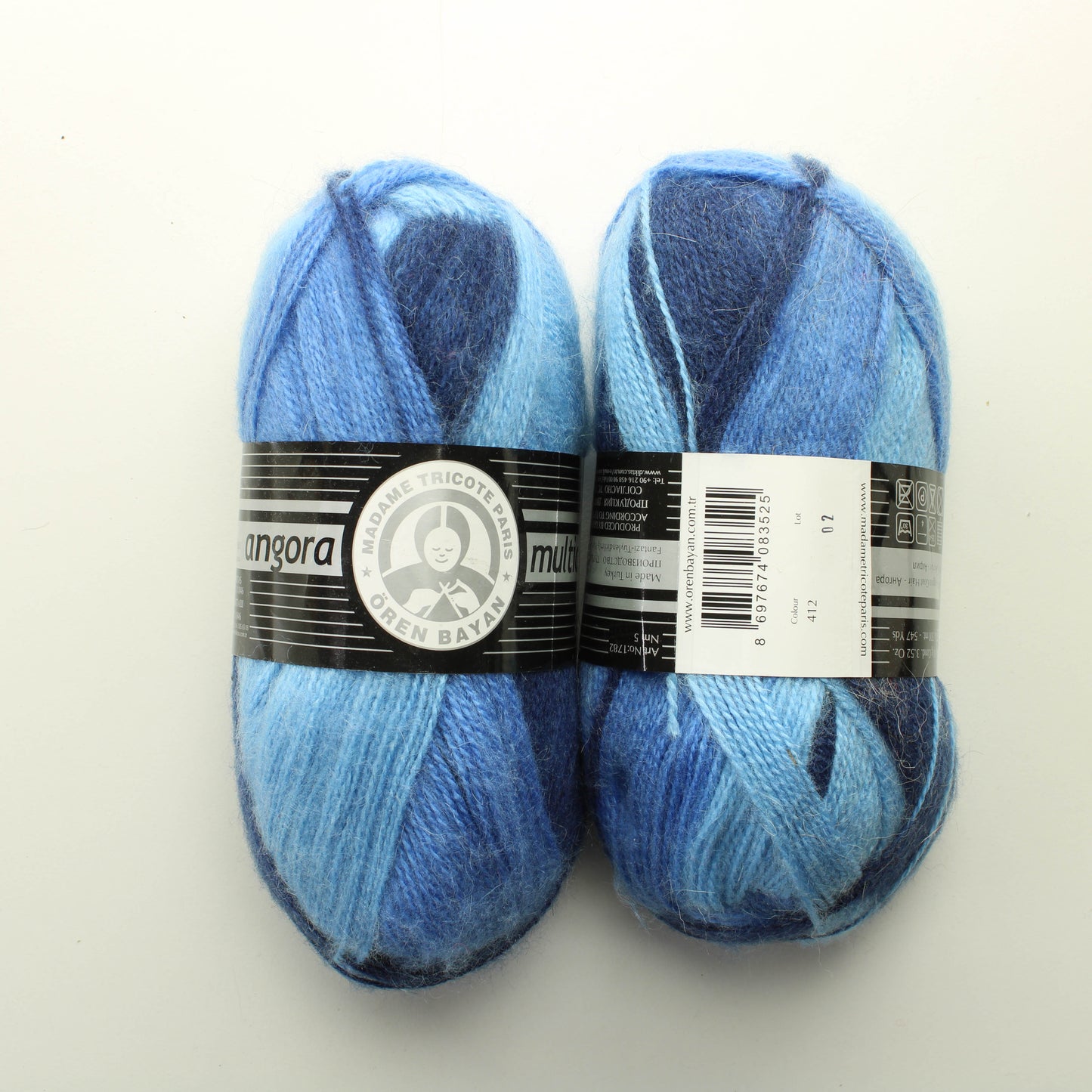 Madame Tricot Angora multicolour - 412 Lankapussi 843 (200g)