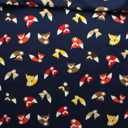 Poppy Fancy Fox Tummansininen Trikoo - Pala