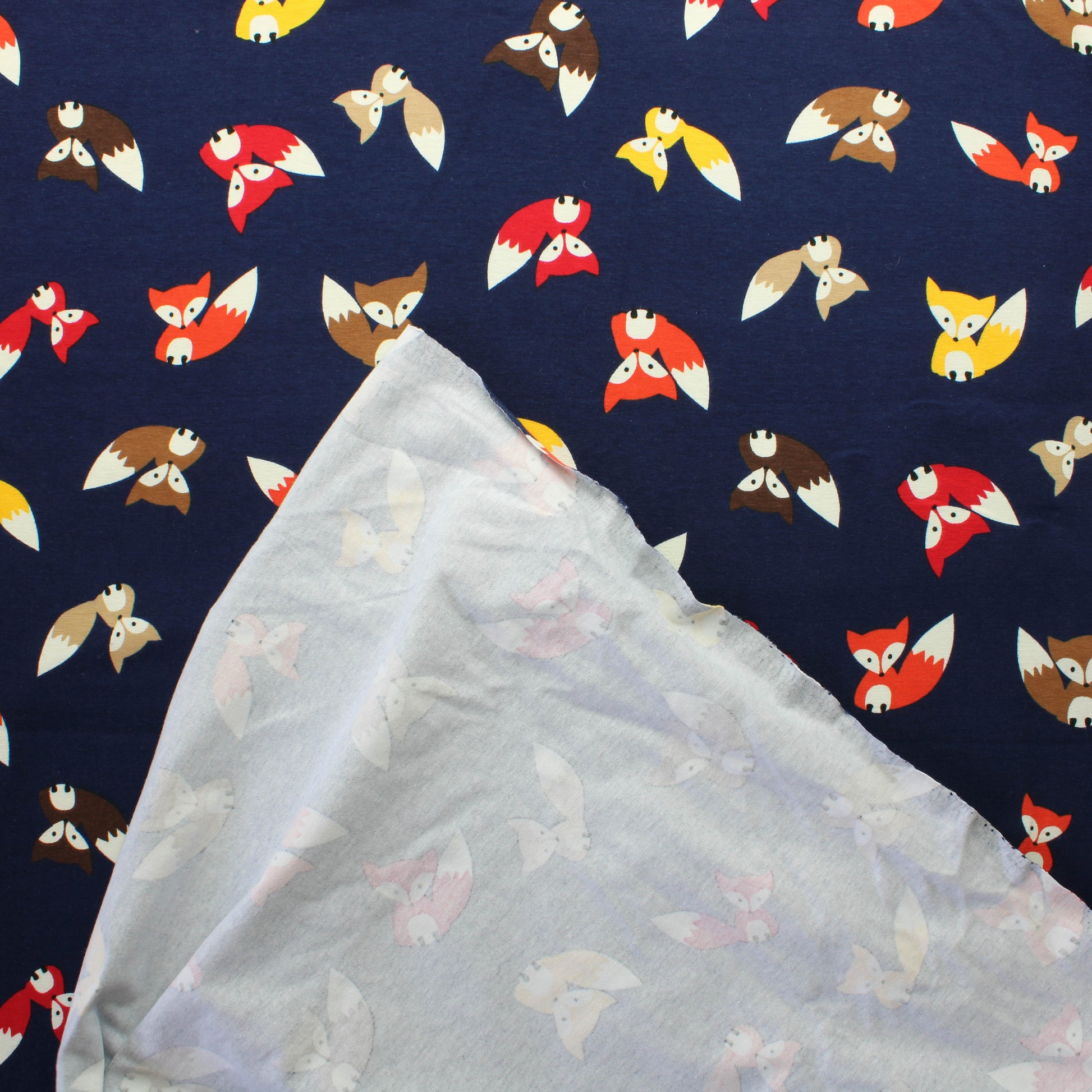Poppy Fancy Fox Tummansininen Trikoo - Pala