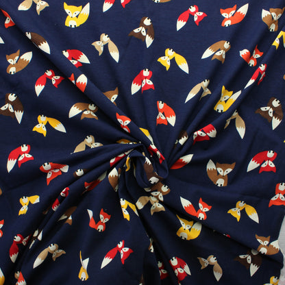 Poppy Fancy Fox Tummansininen Trikoo - Pala