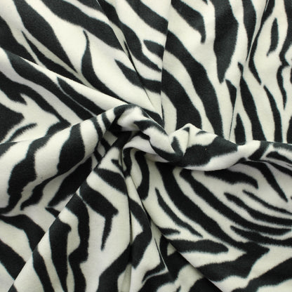 Mustavalkoienen Seeprakuvioinen Ohuehko Fleece - Pala
