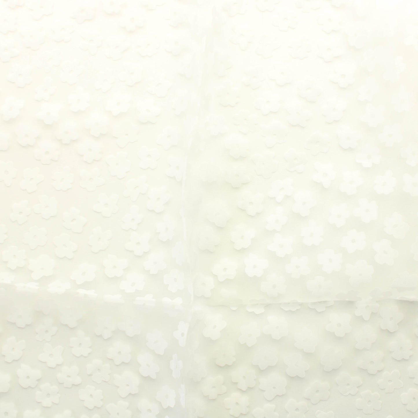Valkoinen Kukikas Tekokuitu - Pala