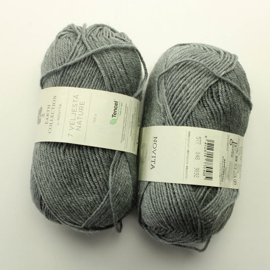 Novita 7 veljestä Nature - 048 Lankapussi 195 (200g)