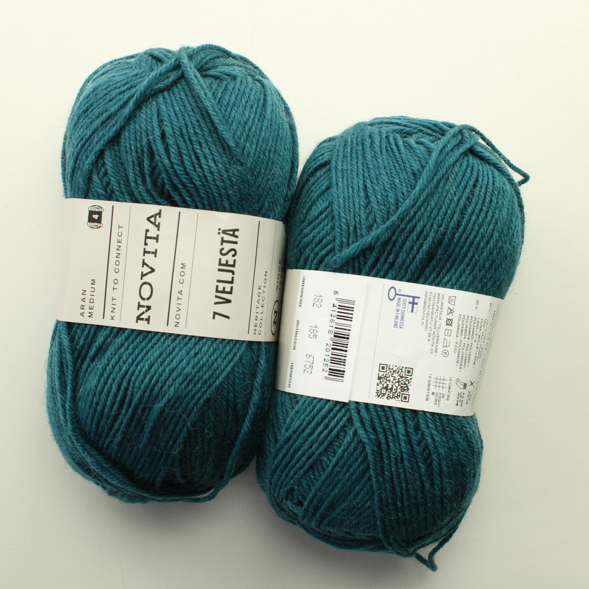 Novita 7 veljestä uusi villaisempi - 185 Lankapussi 356 (200g)