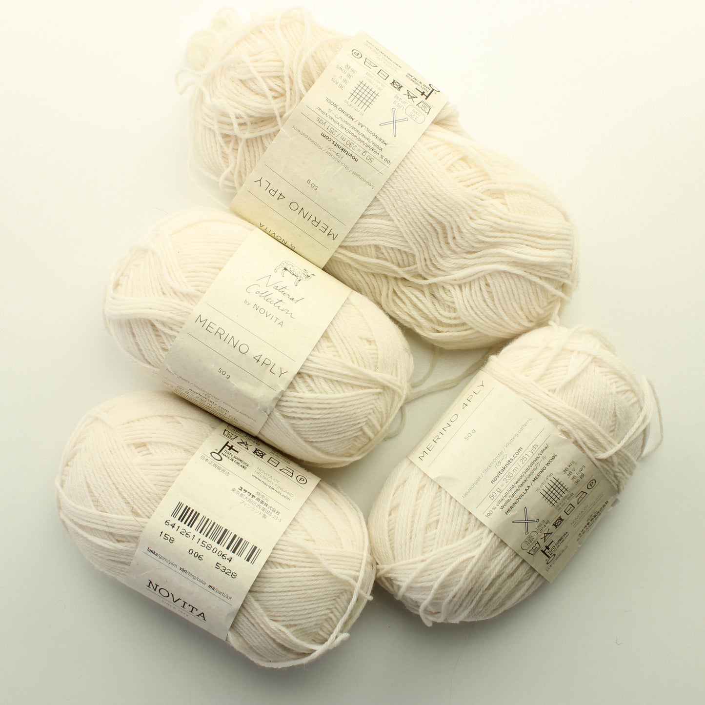 Novita merino 4ply - 006 Lankapussi 628 (185g)