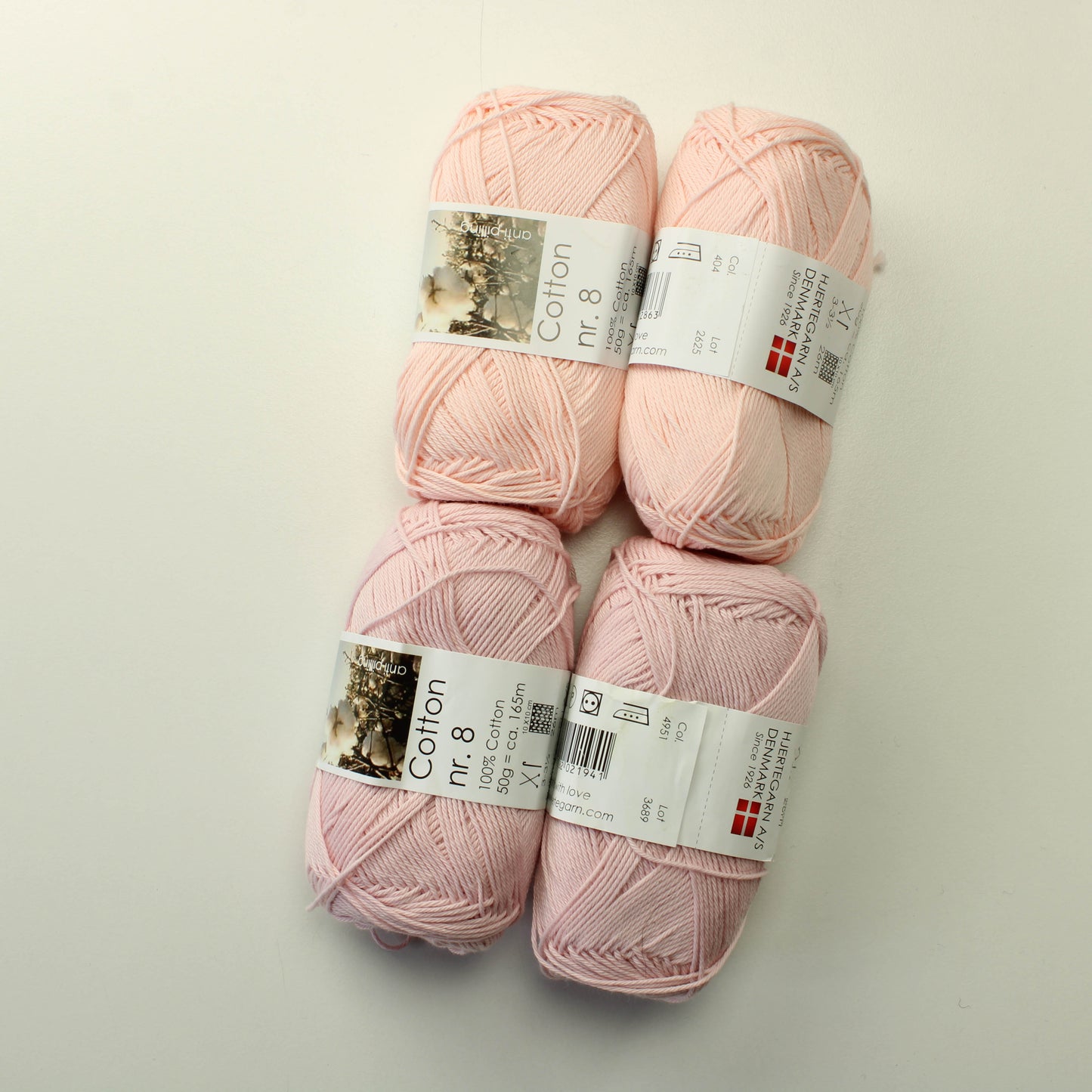 Hjertegarn Cotton nr. 8 - 404 Lankapussi 502 (200g)