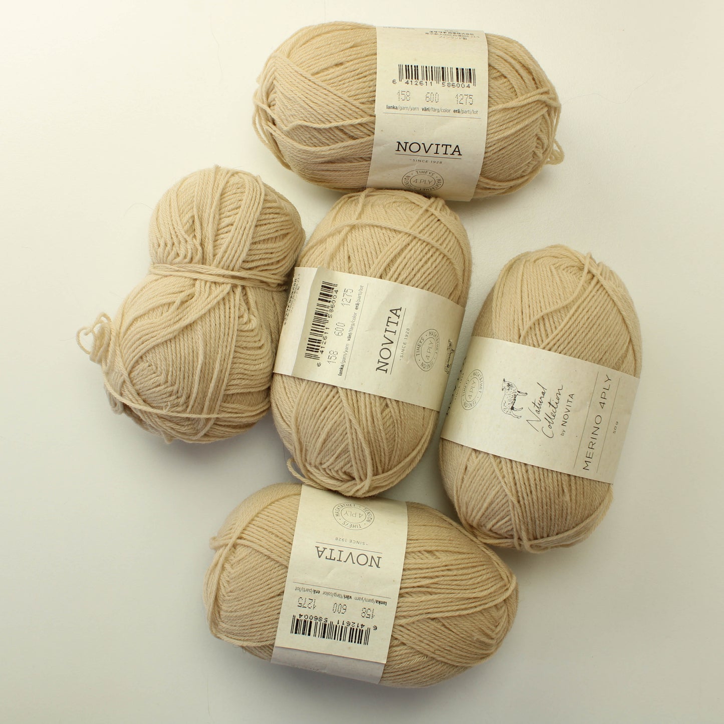 Novita merino 4ply - 600 Lankapussi 518 (230g)