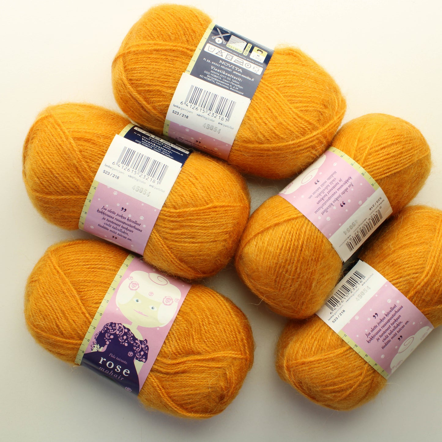 Novita Rose Mohair - 218 Lankapussi 519 (250g)
