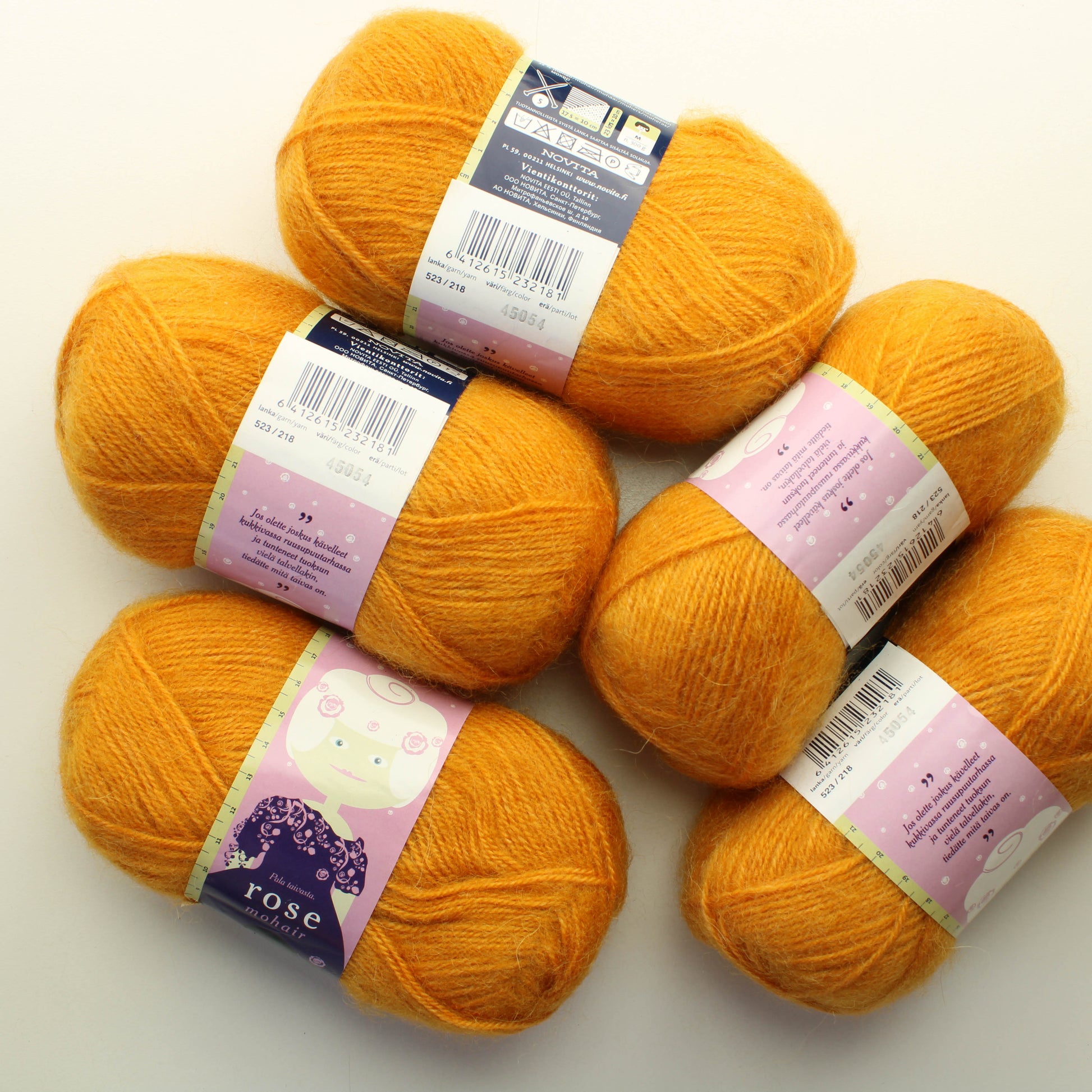 Novita Rose Mohair - 218 Lankapussi 519 (250g)