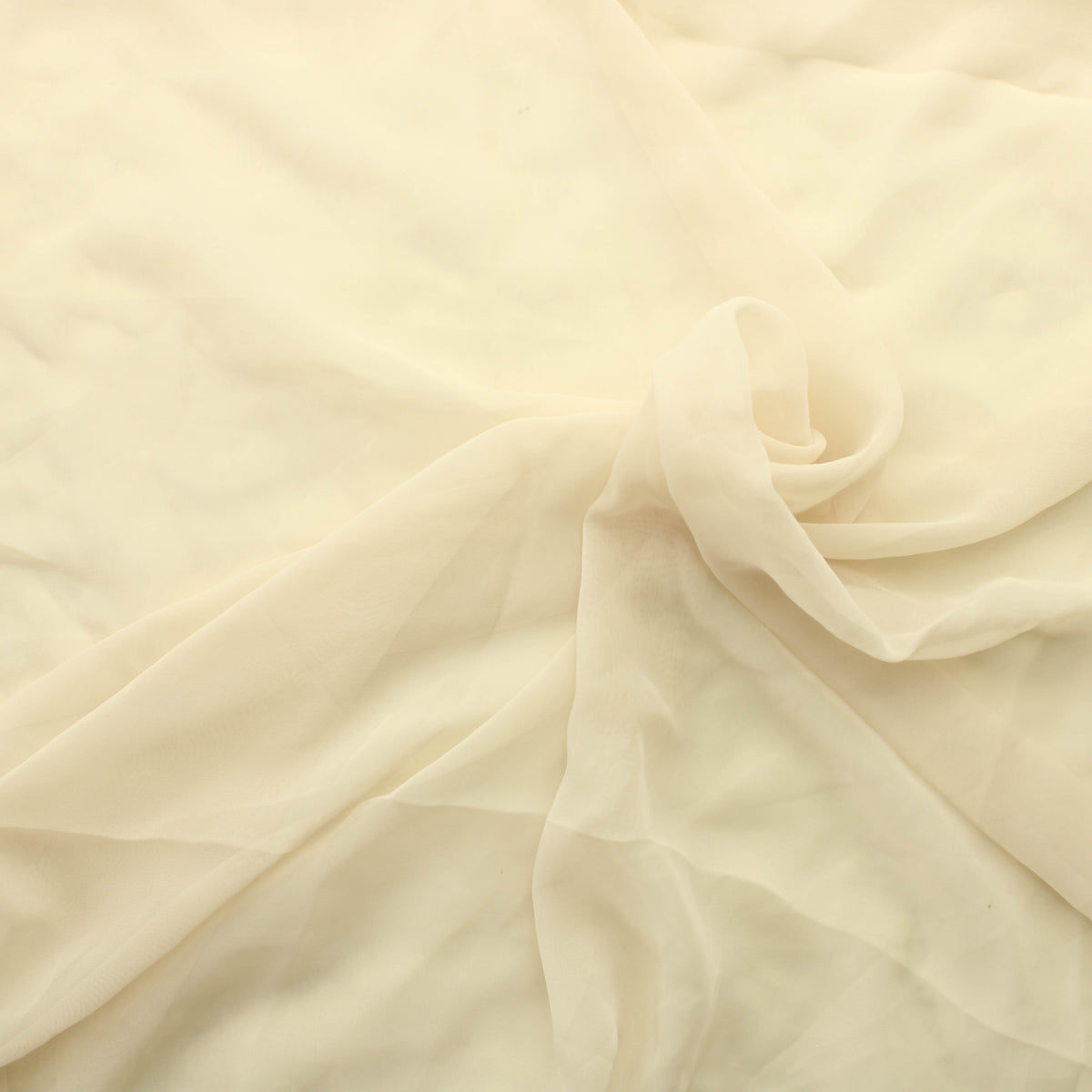 Vaalea beige Georgette Vaatetuskangas nro 16 - Pala