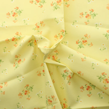 Laura Ashley Keltainen Kukikas Puuvilla - Palapaketti