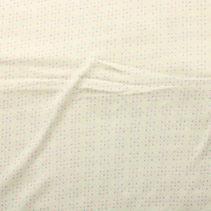 Valkoinen Pilkullinen Ohuheko Trikoo - Pala