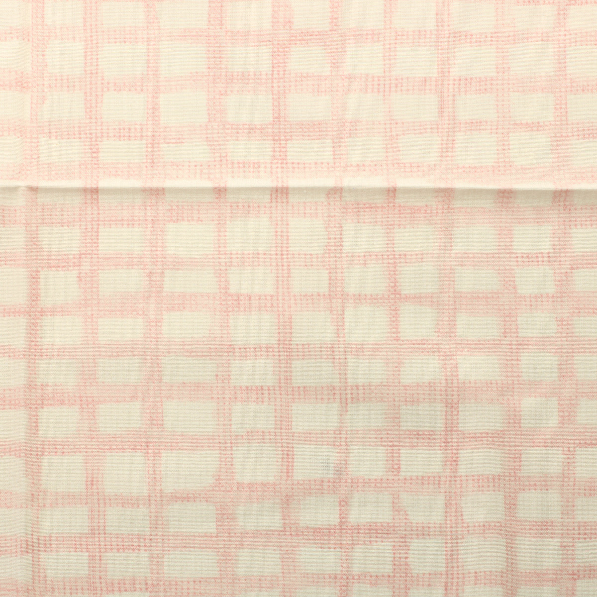 Designer Quild Vaalenapuna-valkoinen Ruudullinen Paksuhko Puuvilla - Pala