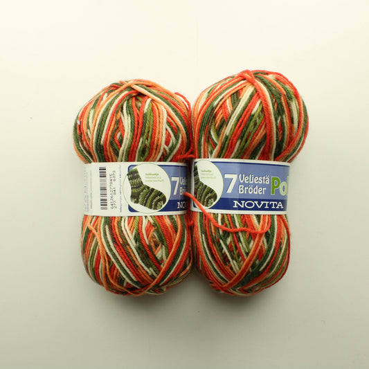 Novita 7 Veljestä Polkka 150g - 841 Lankapussi 724 (300g)