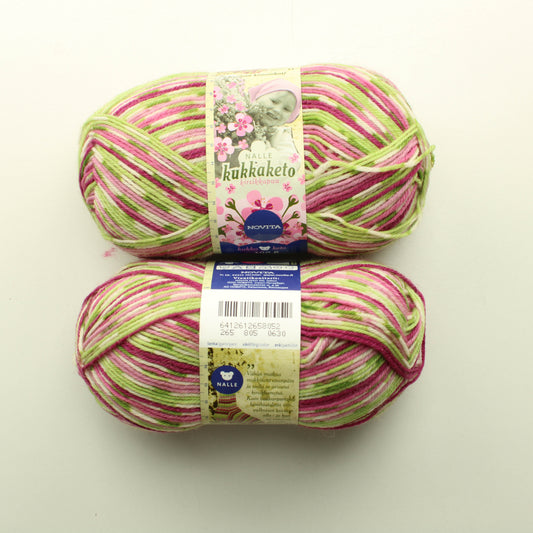 Novita Nalle Kukkaketo - Kirsikkapuu/805 Lankapussi 740 (200g)