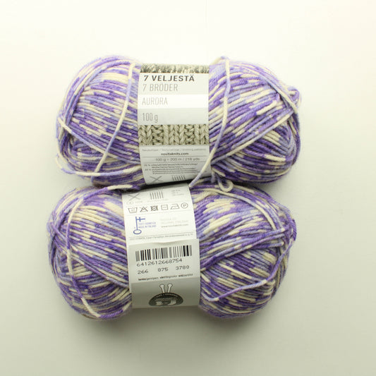 Novita 7 Veljestä Aurora - 875 Lankapussi 739 (200g)