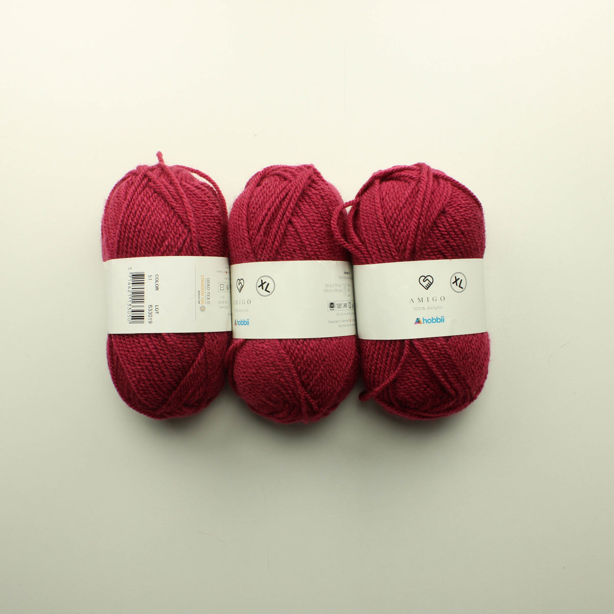 Hobbii Amigo XL - 51 Lankapussi 555 (150g)