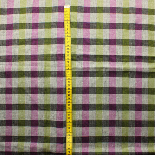 Ruudullinen Puuvillasekoite - Pala
