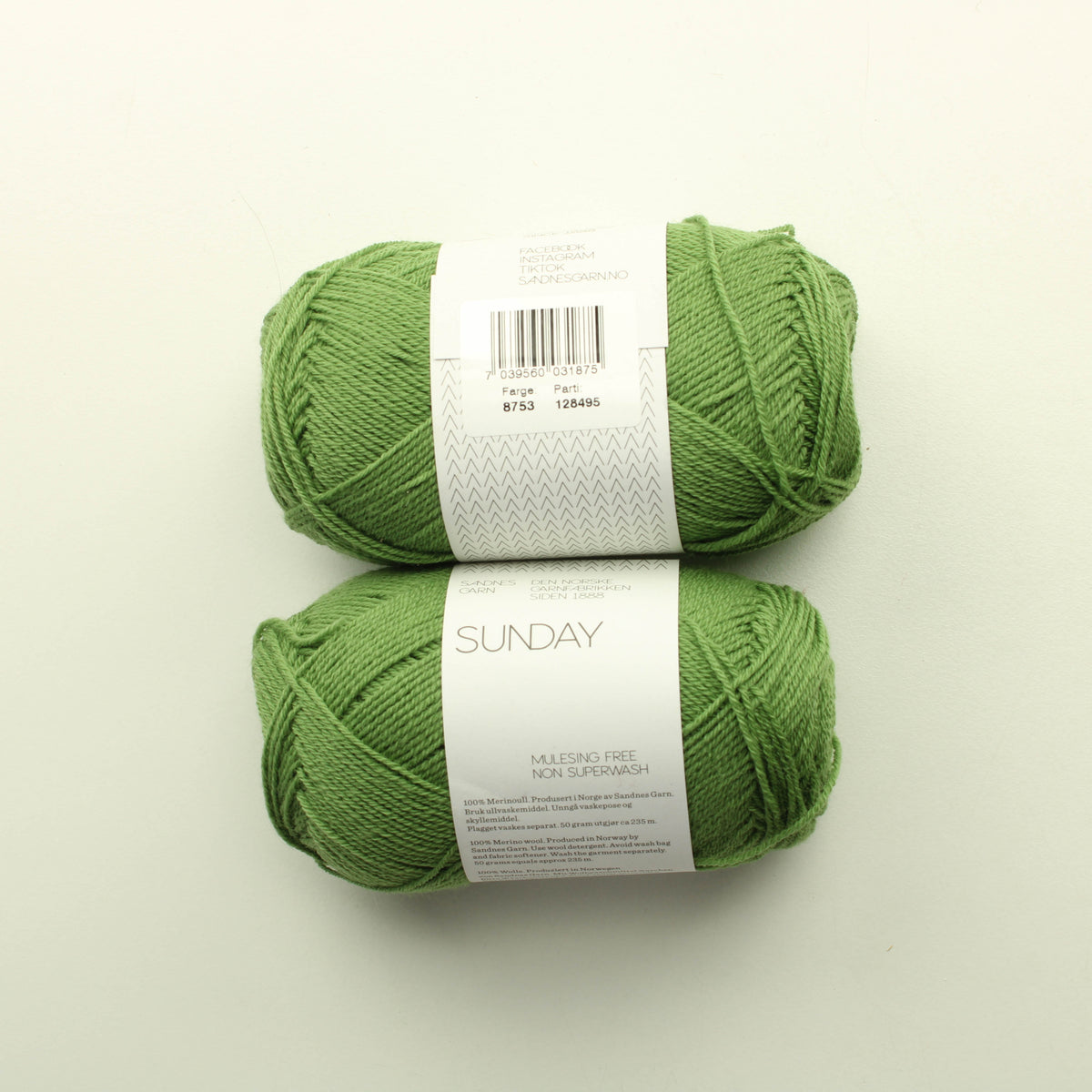 Sandnes Garn Sunday merinovilla - 8753 Lankapussi 749 8100g)