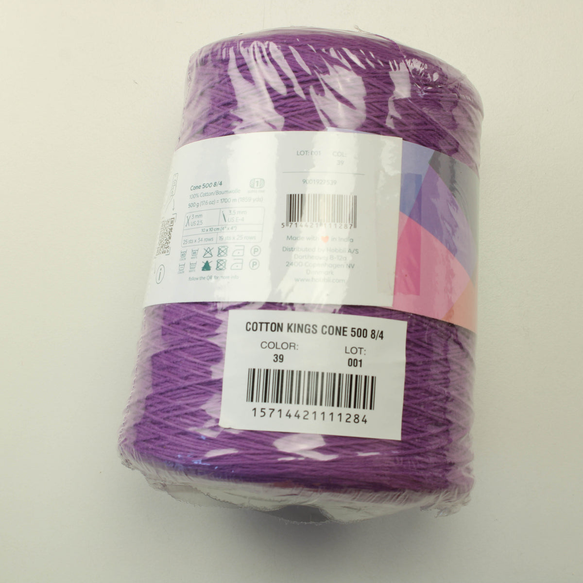 Cotton Kings Cone 500 8/4 - 39