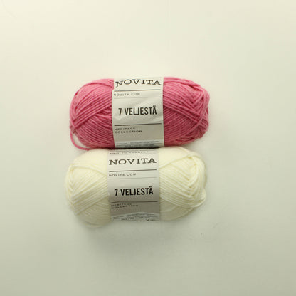 Novita 7 veljestä uusi villaisempi 50 g - ankapussi 49 (100g)