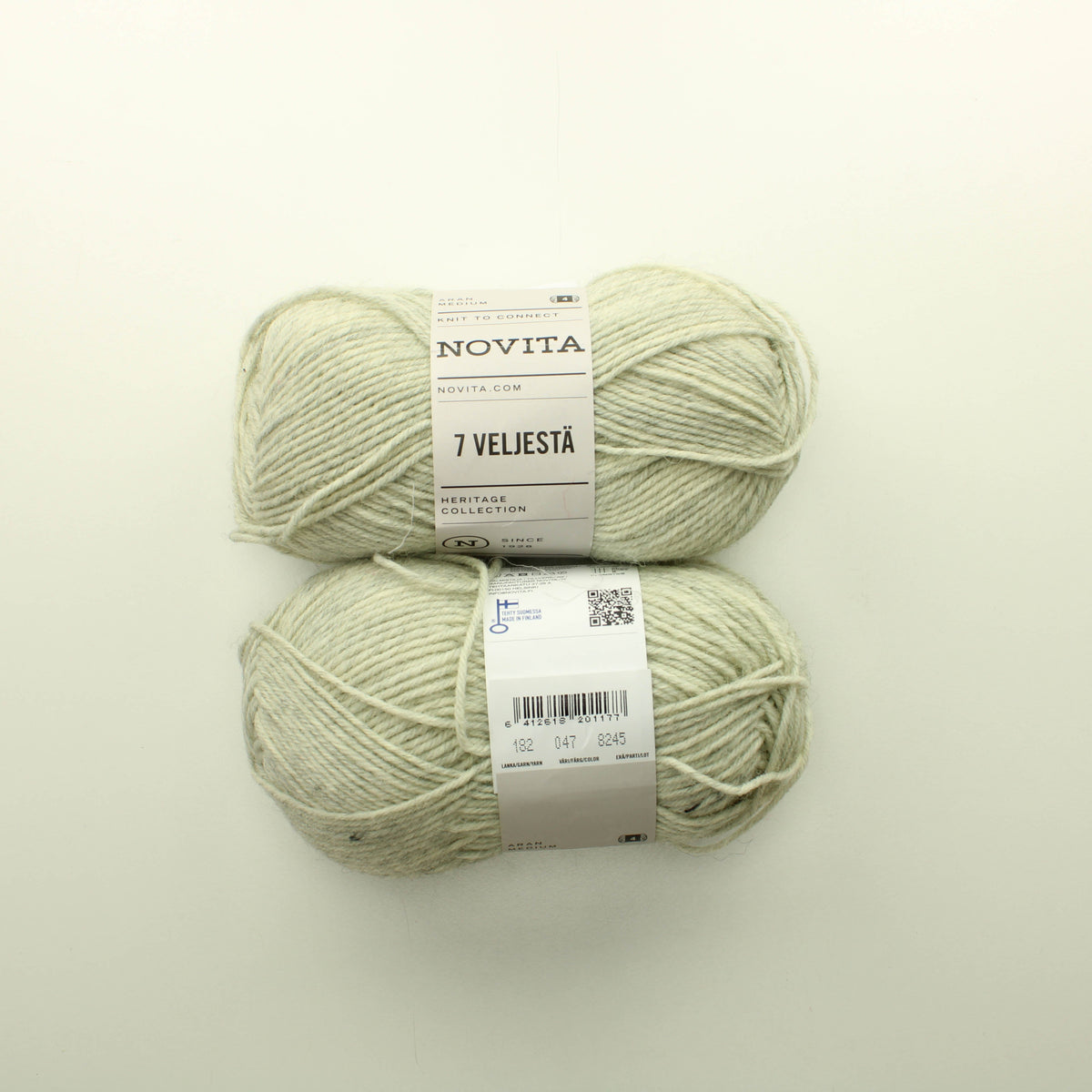 Novita 7 veljestä uusi villaisempi - 047 Lankpussi 570 (200g)