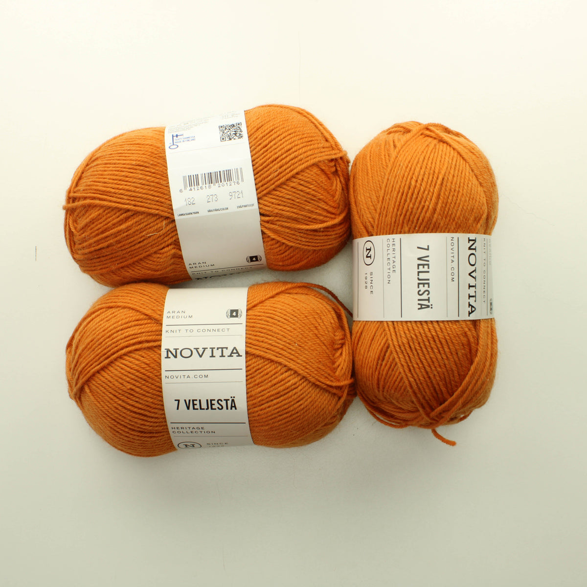 Novita 7 veljestä uusi villaisempi - 273 Lankapussi 41 (300g)