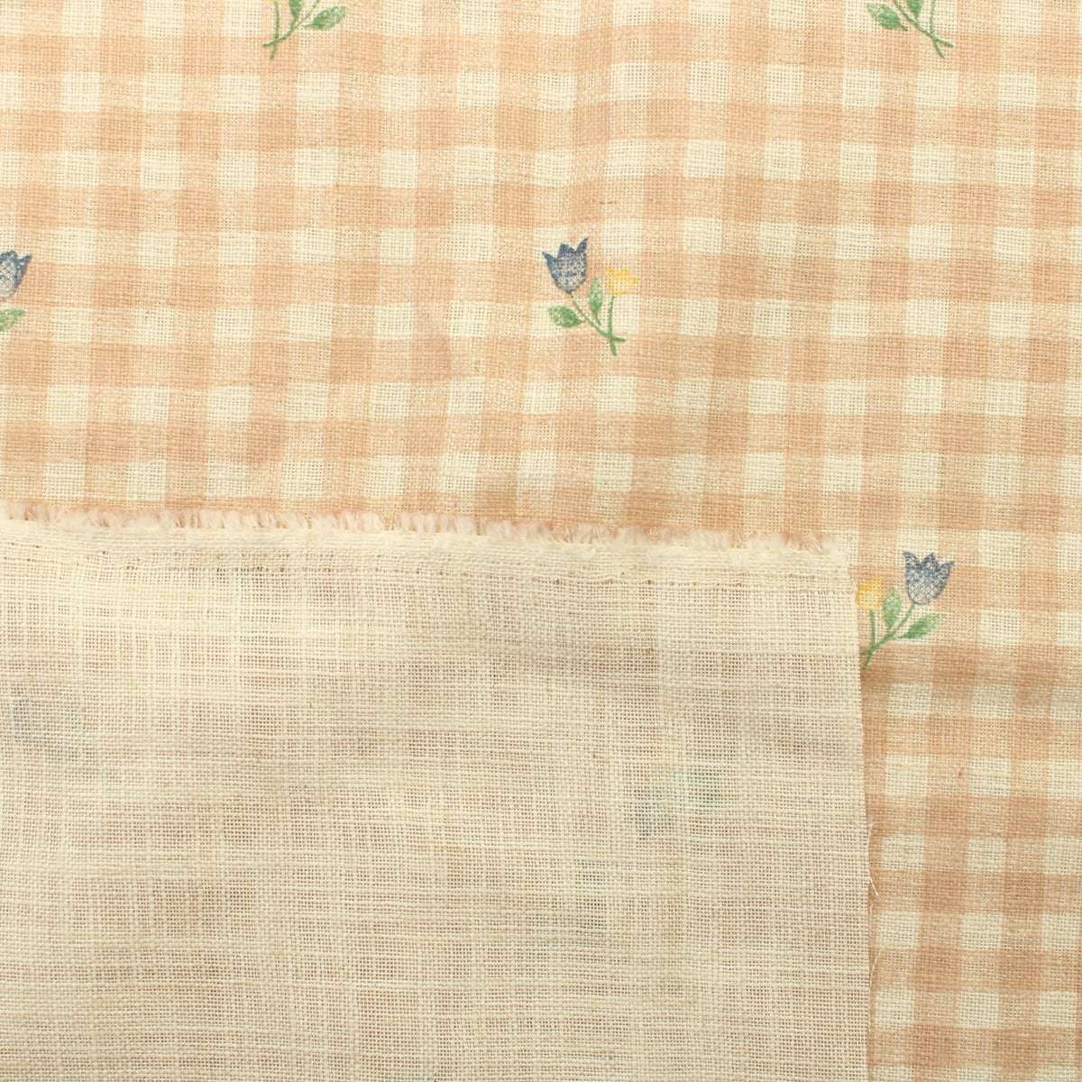 Pienet Kukat Ruudukolla Verhokangas - Pala