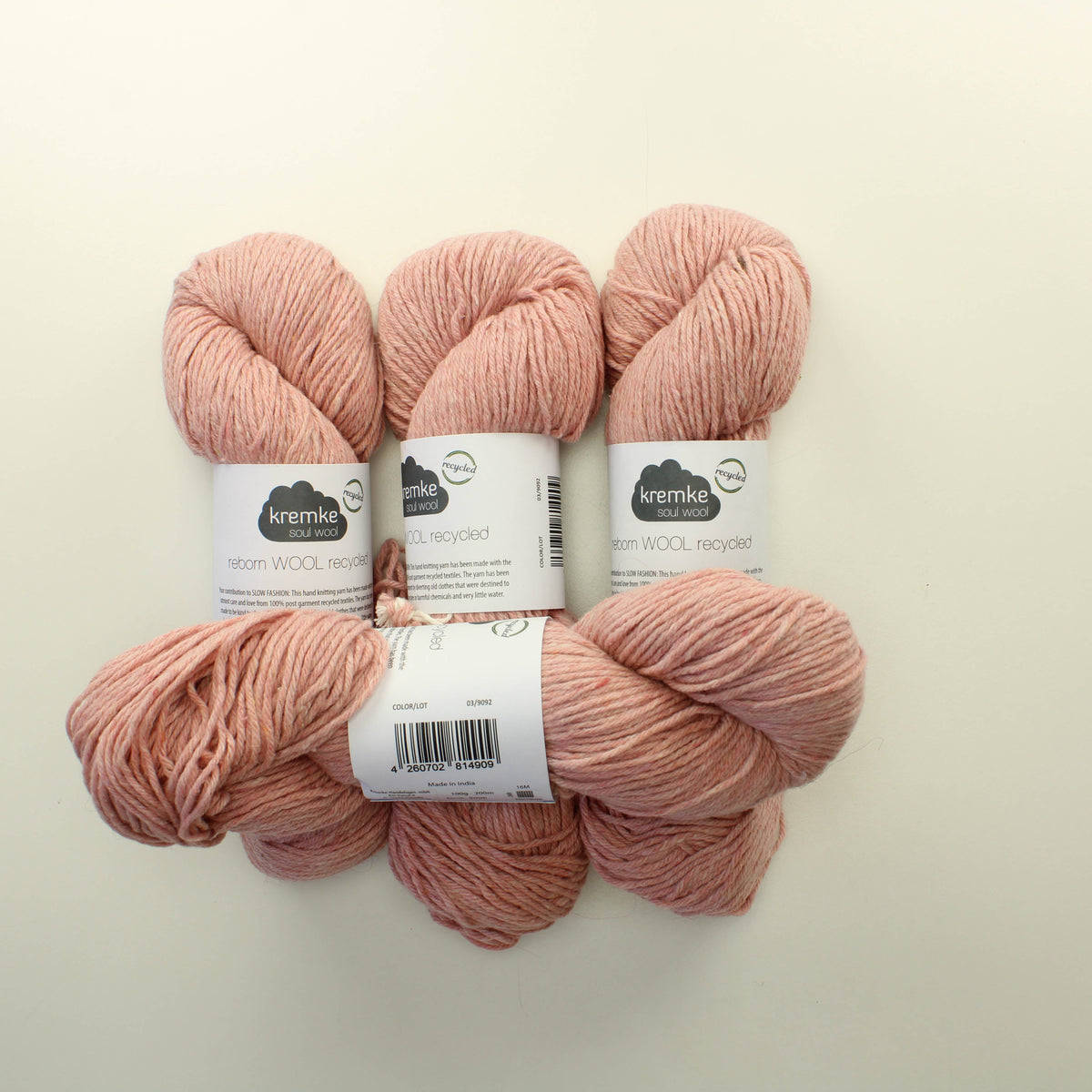Kremke soul wool reborn wool recycled - 03 Lankapoussi 762 (400g)