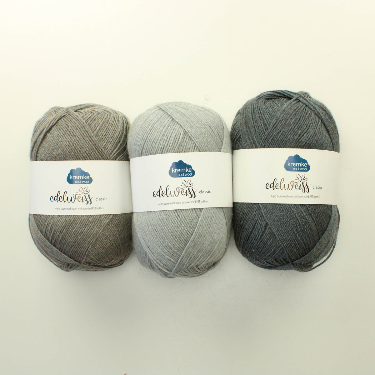 Kremke Soul Wool Edelweiss Classic - Lankapussi 314 (300g)