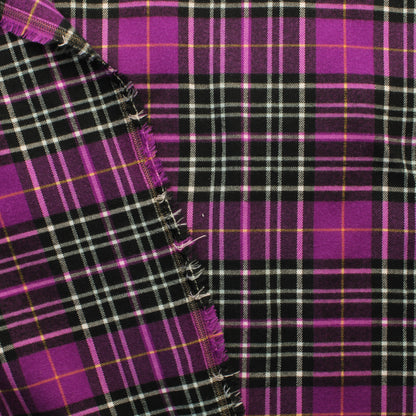 Violetti Ruudullinen Flanelli - Pala