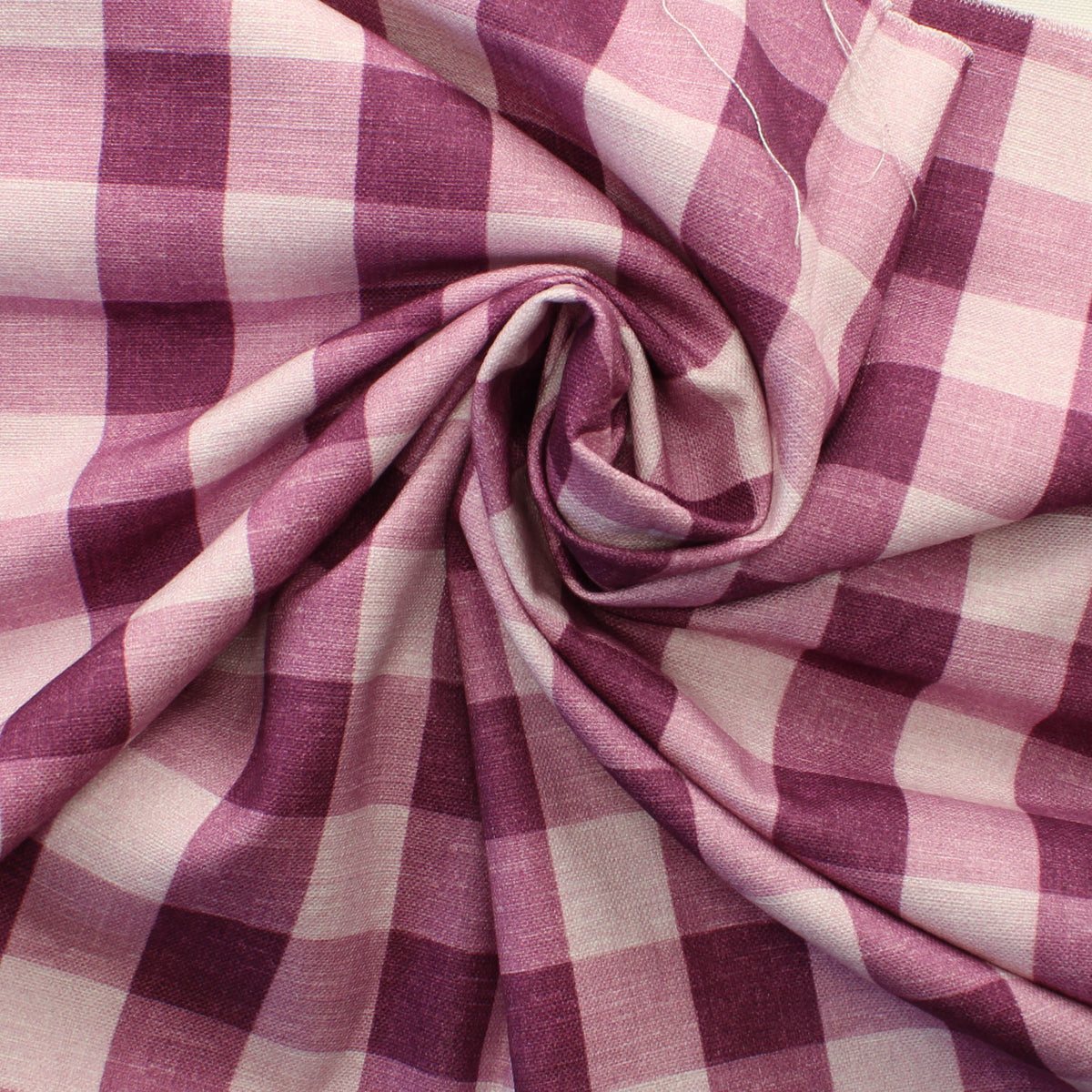 Violetti Ruudullinen Paksuhko Puuvillasekoite - Pala