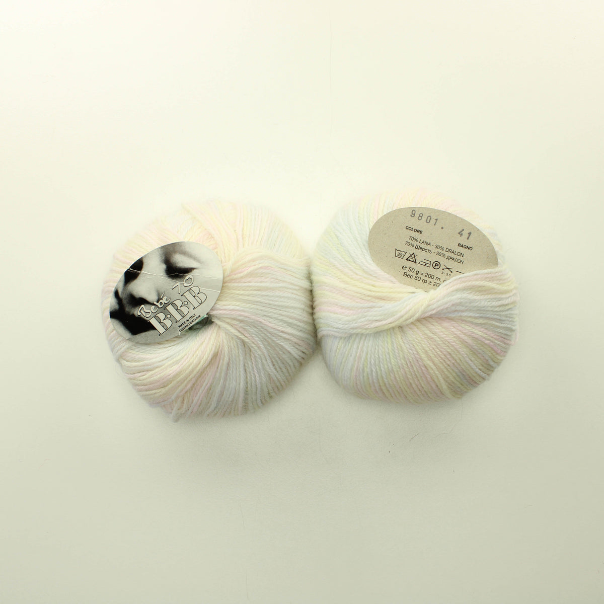 Gomitoli BBB Bebé 70 - 9801 Lankapussi 541 (100g)