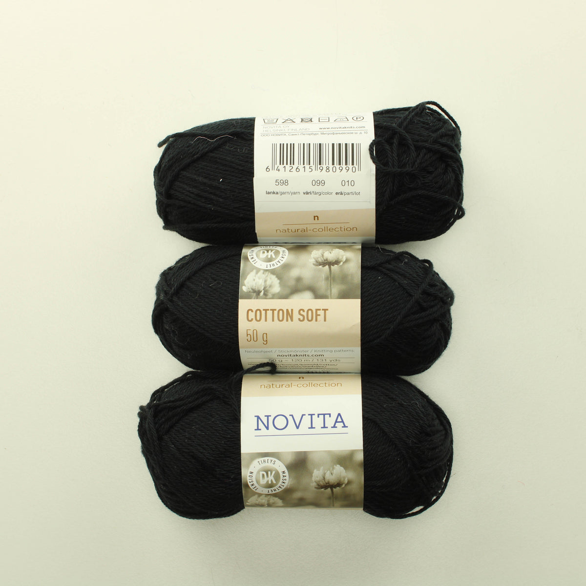 Novita Cotton soft - 099 Lankpussi 730 (150g)