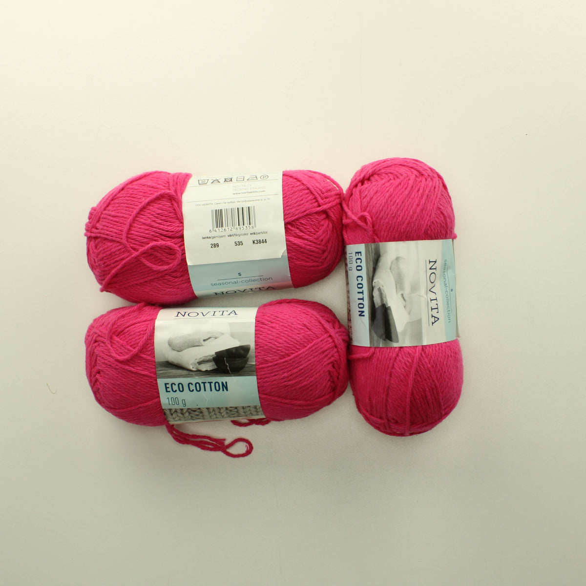 Novita Eco Cotton - 535 Lankapussi 833 (300g)